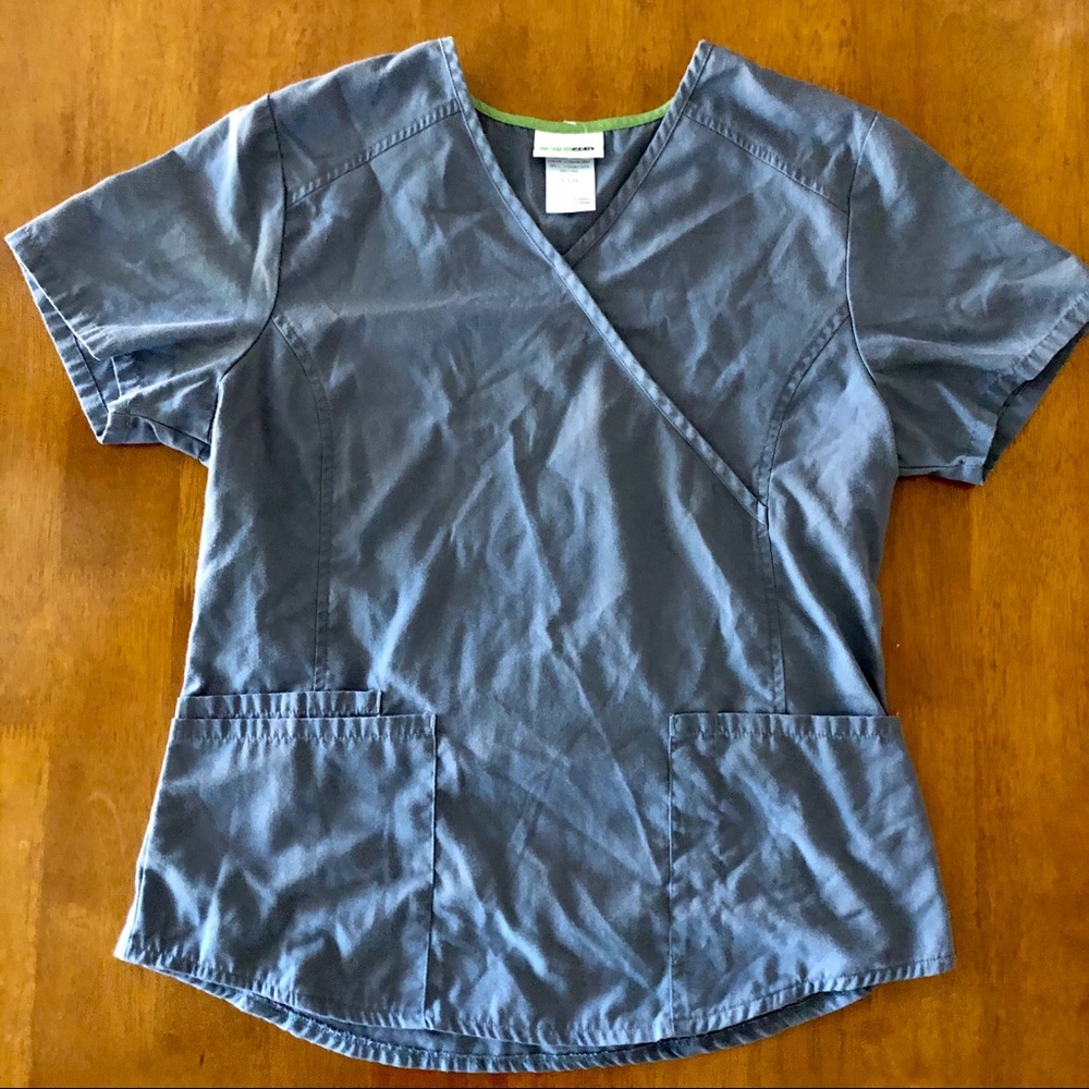 Grey scrub top